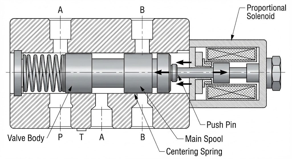 Direct-Acting Proportional Valves diagram